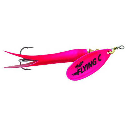 Mepps Flying C Spinner, Hot Pink/Hot Pink - Holiday Gift