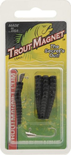 Leland Trout Magnet Replacement Jig Heads - 9 Piece Pack, Black - Holiday Gift