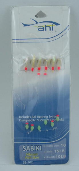 American Maple Sabiki Glow Fish Skin (SZ-10 ML-15 BL-10)