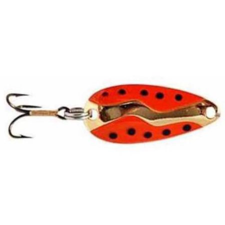 Acme Kamlooper Spoon - Orange / Black Dot / Gold