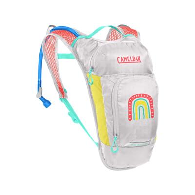 CamelBak Kids' Mini M.U.L.E 50 Oz. Hydration Pack, Rainbow/Grey - Holiday Gift