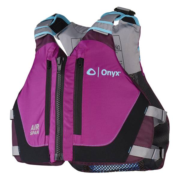 60004023 Air Span Breeze Paddling Kayak Vest, Purple - Medium & Large