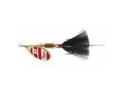 Mepps Aglia Size 3 Dressed Spin Bait 1/4 Oz Gold/red-white Black, B3st G/rw-bk