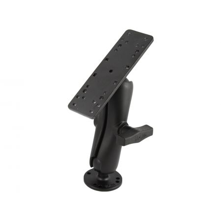 Humminbird RAM Mount 1.5 Inch Ball Mount with Double Socket Arm, Round and Rectangle Base (RAM-111U)