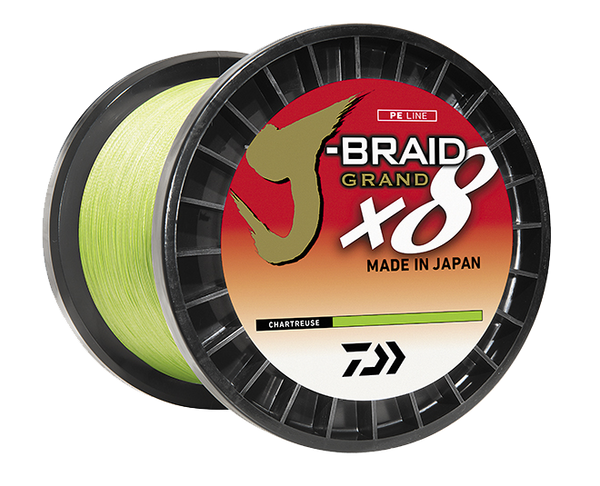 Daiwa J-Braid X8 Grand Braided Line - Chartreuse