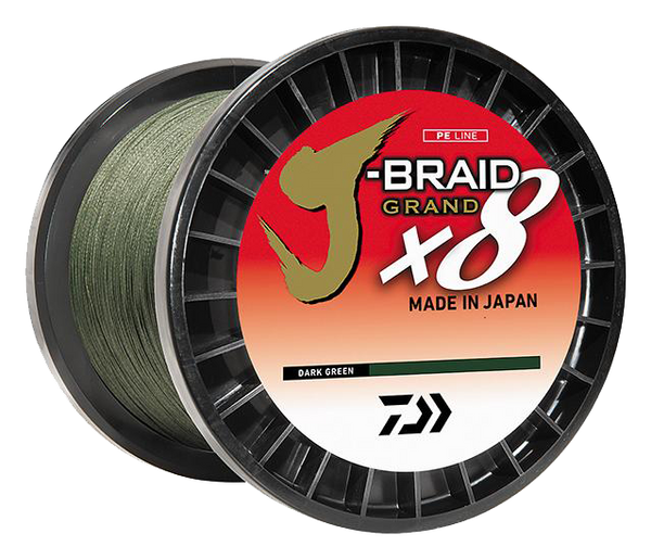 Daiwa J-Braid X8 Grand Braided Line - Dark Green