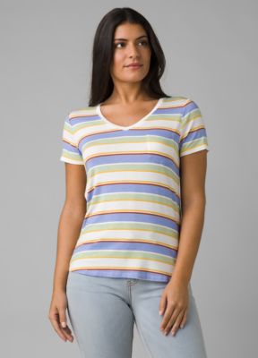 Prana Women's Foundation Short Sleeve V-neck