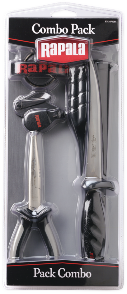 Rapala Combo Pack 6 1/2 Pliers / Falcon Fillet Knife / Clipper/ Sheath