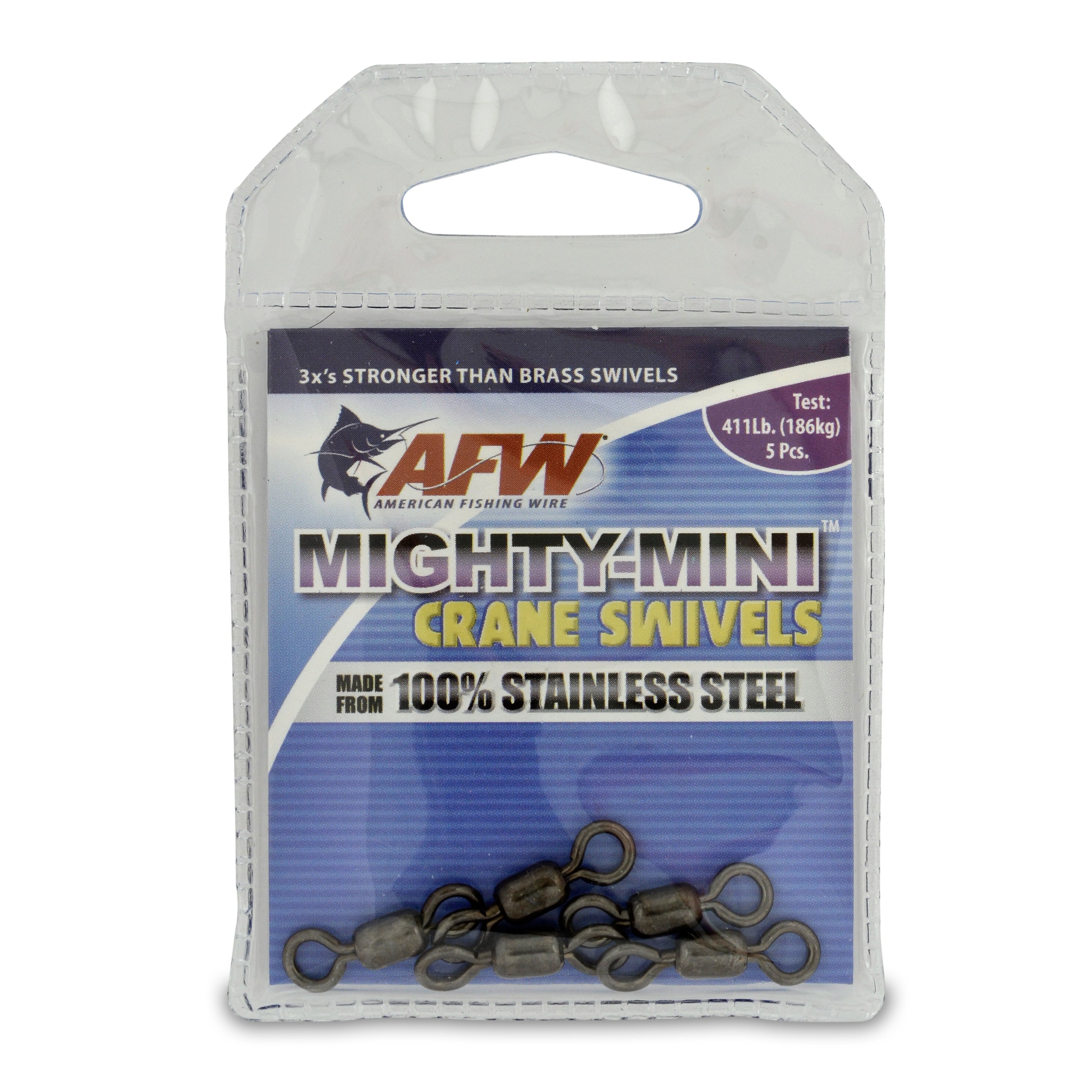 American Fishing Wire Mighty-Mini Stainless Steel Crane Swivels