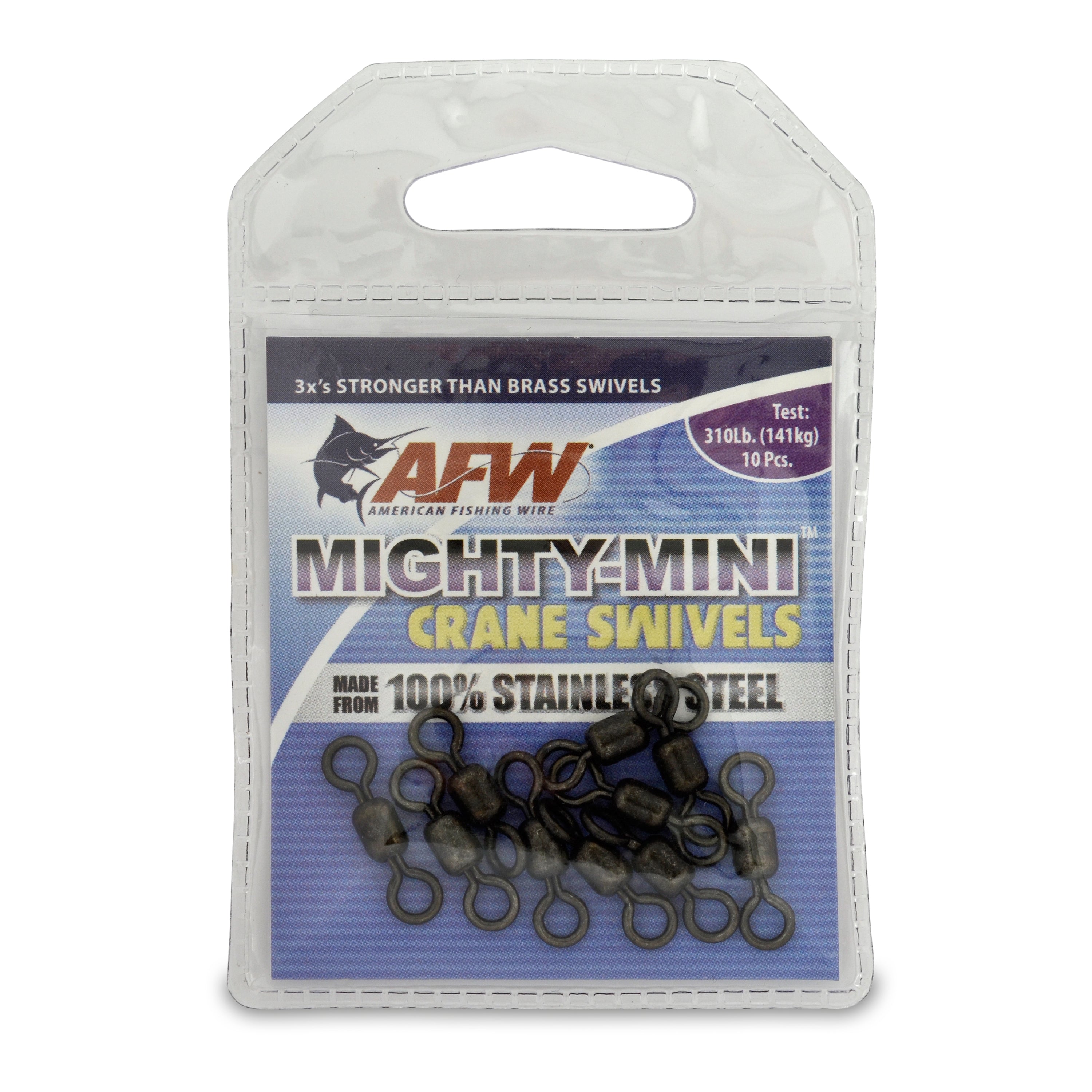 American Fishing Wire Mighty-Mini Stainless Steel Crane Swivels