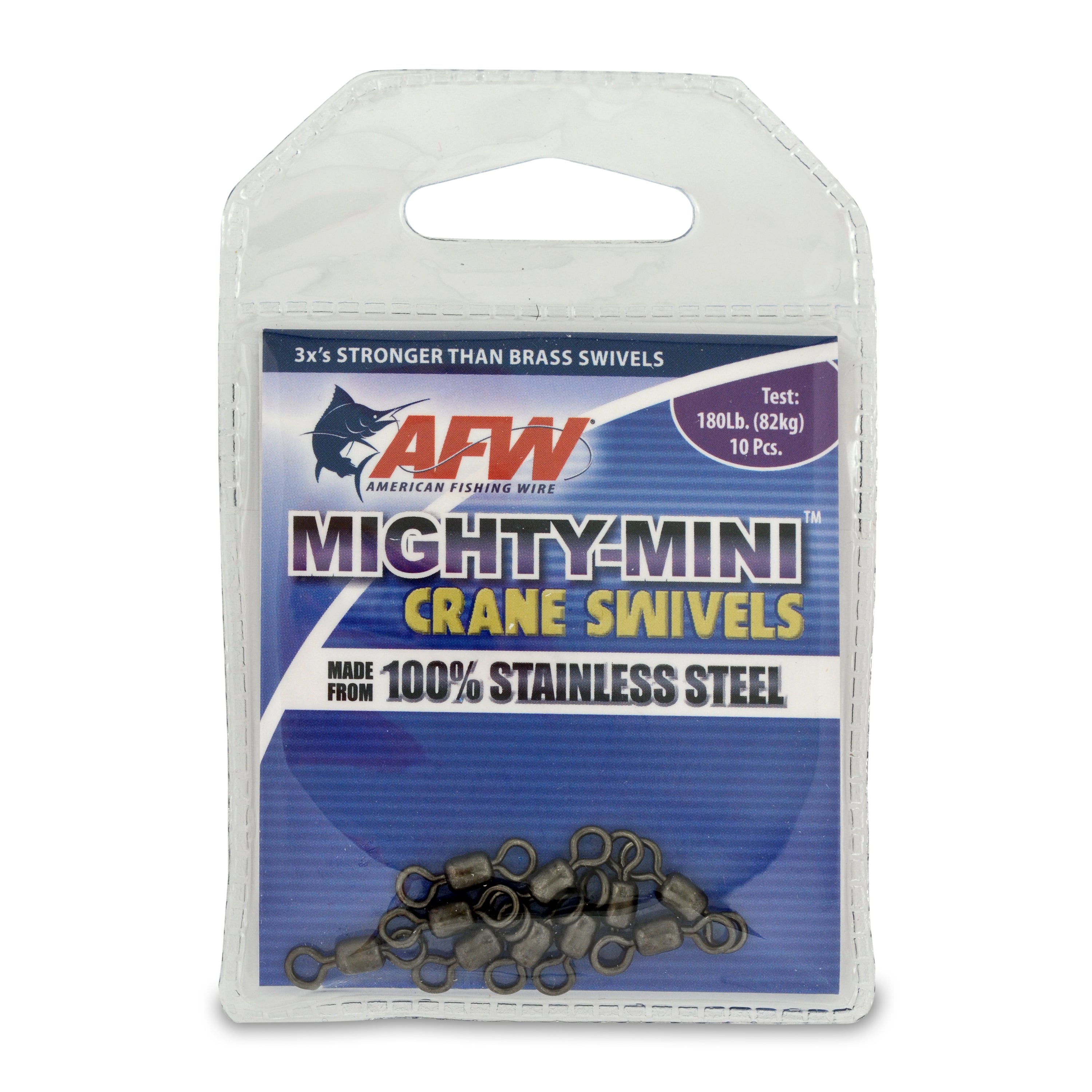 American Fishing Wire Mighty-Mini Stainless Steel Crane Swivels