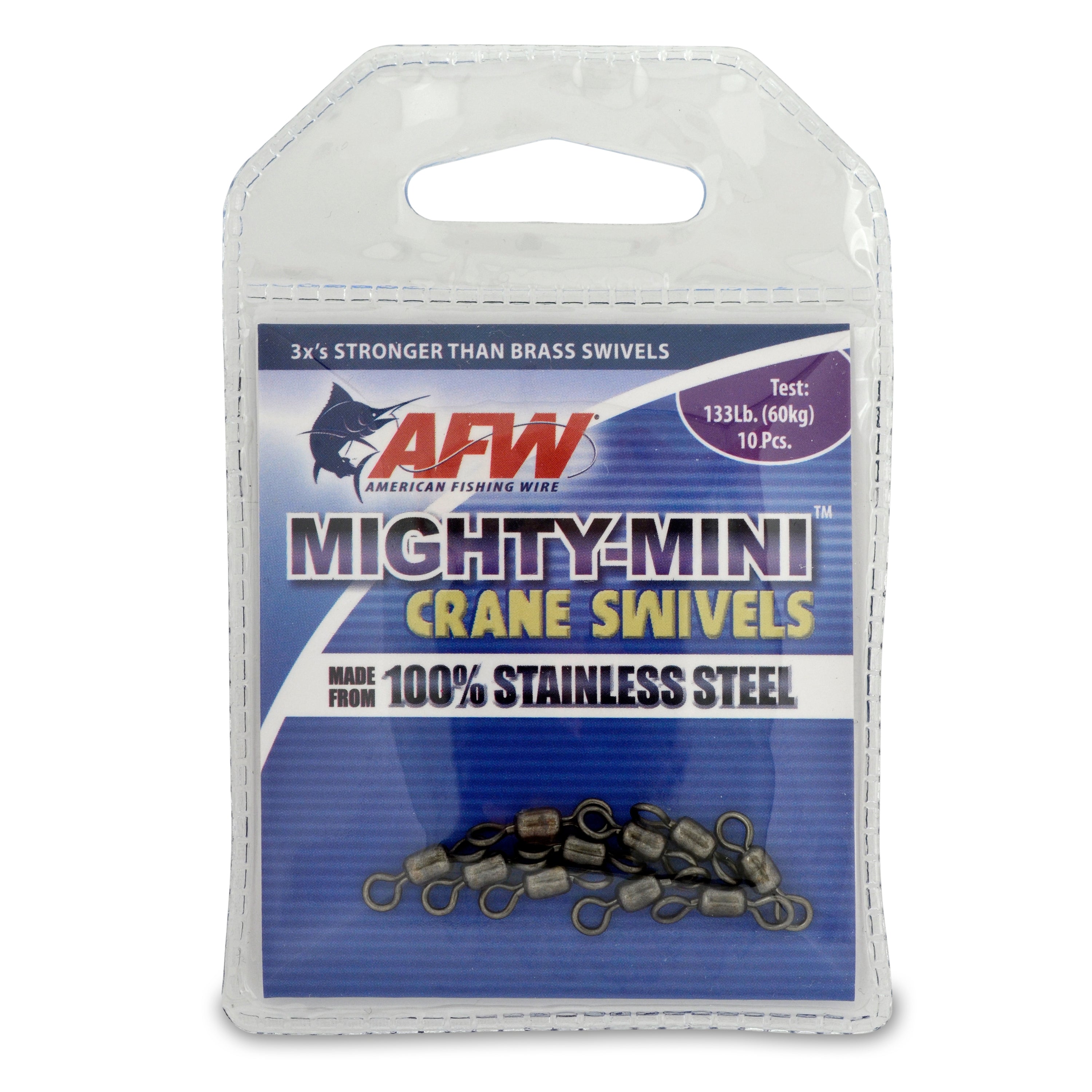 American Fishing Wire Mighty-Mini Stainless Steel Crane Swivels