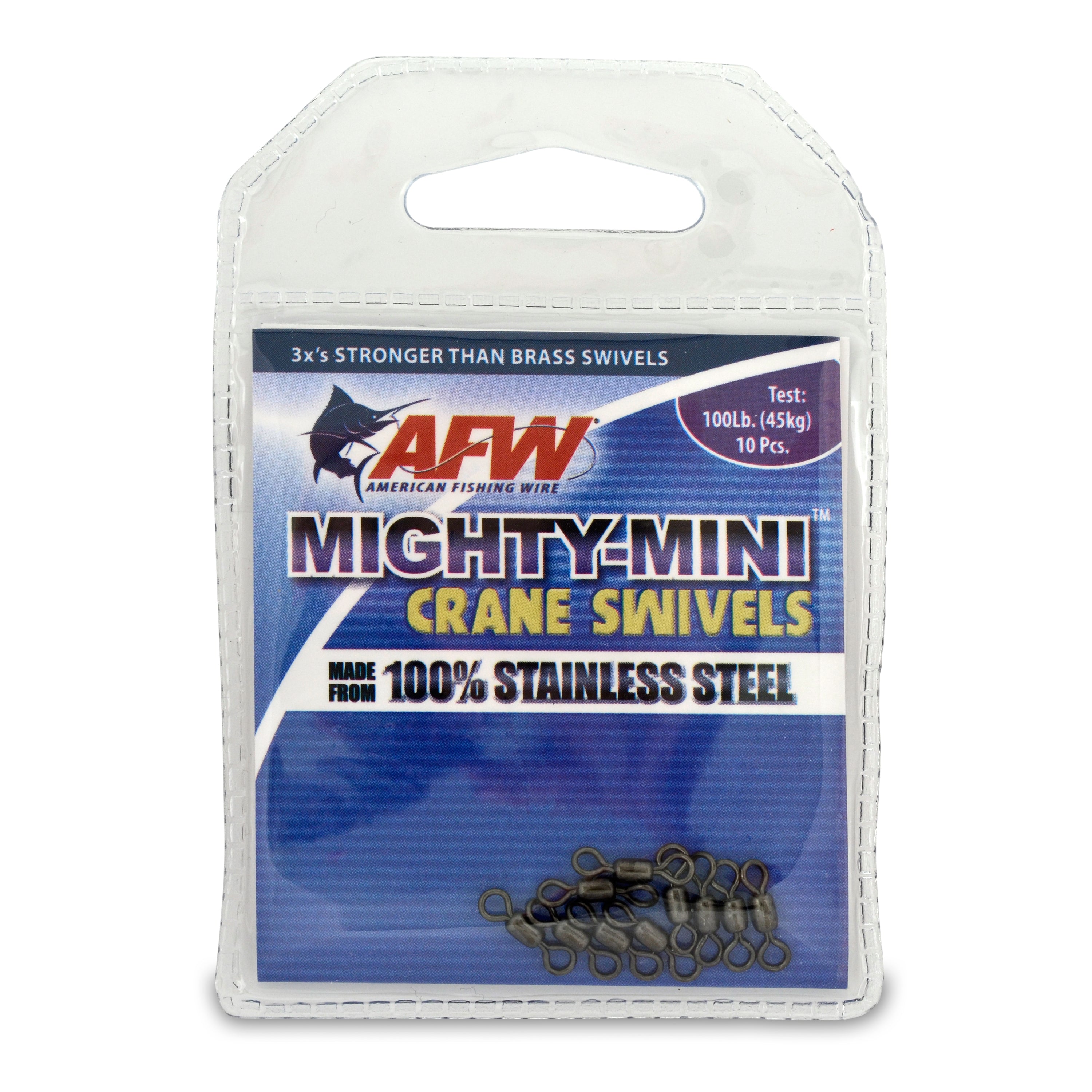 American Fishing Wire Mighty-Mini Stainless Steel Crane Swivels