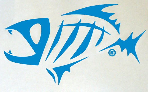 Gloomis Skeletal Fish Logo Sticker