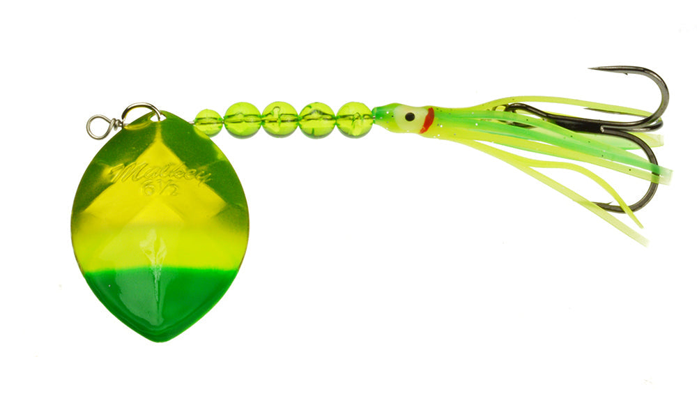 Yakima Bait Mulkey's Guide Flash Uv Salmon Trolling Squid Spinner