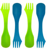 Stansport Lightweight Plastic 3-In-1 Sporks 4-Pack