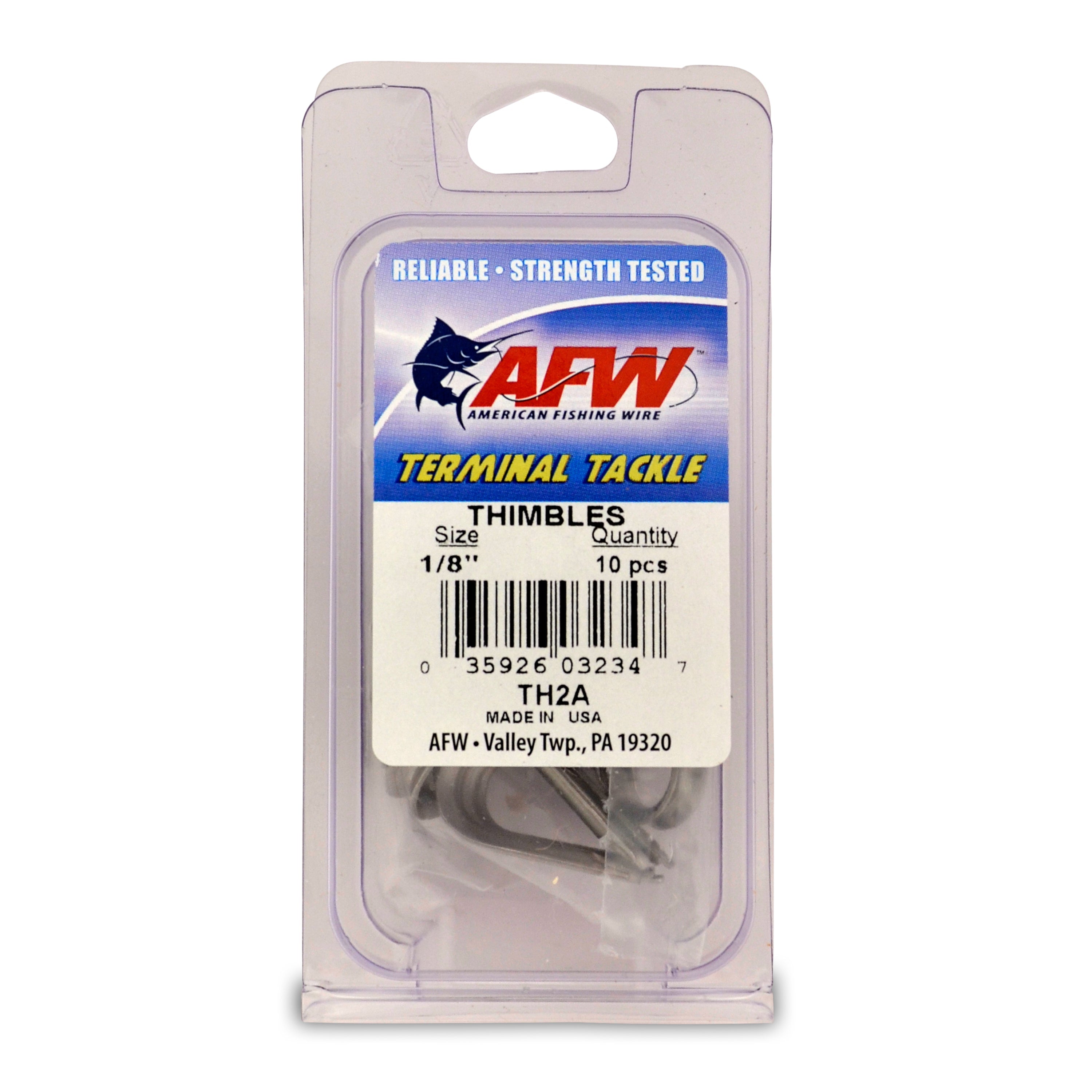 American Fishing Wire Teardrop Stainless Steel Thimbles