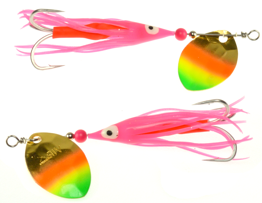 VIP Outdoors 3.5 Cascade Salmon Spinner 2-Pk